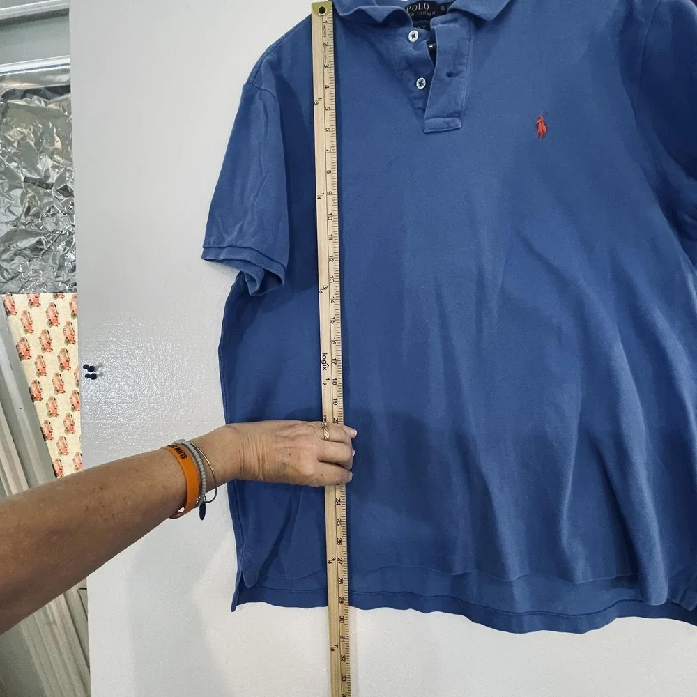 2 Polo Ralph Lauren Polo Shirts Mens XL Multicolor Classic Fit Knit Short Sleeve